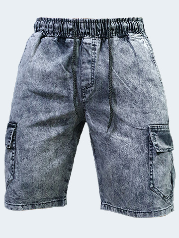 Calça Masculina - Cargo Sarja - Gelo Off