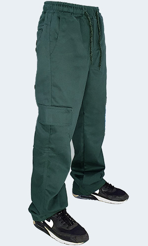 Calça Masculina - Cargo Sarja - Gelo Off